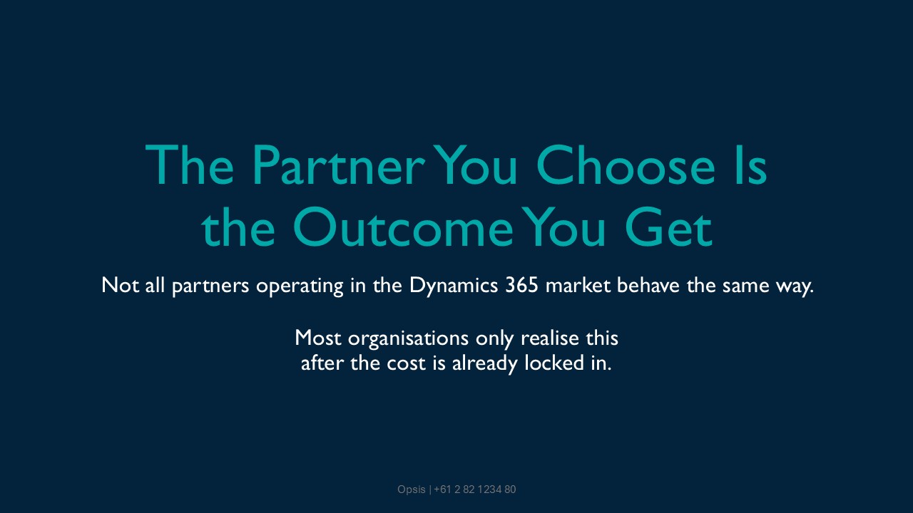 The Partner You Choose Is the Outcome You Get