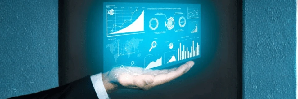 Business intelligence dashboard with data visualization and analytics metrics